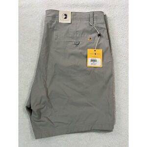 NWT Duck Head 8" Harbor Performance Shorts Sz 38 Limestone Grey Stretch